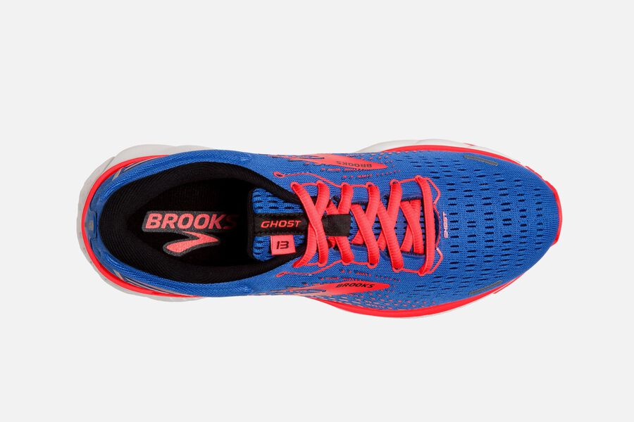 Brooks Ghost 13 Road Running Shoes - Womens - Blue/Orange - FH2069538